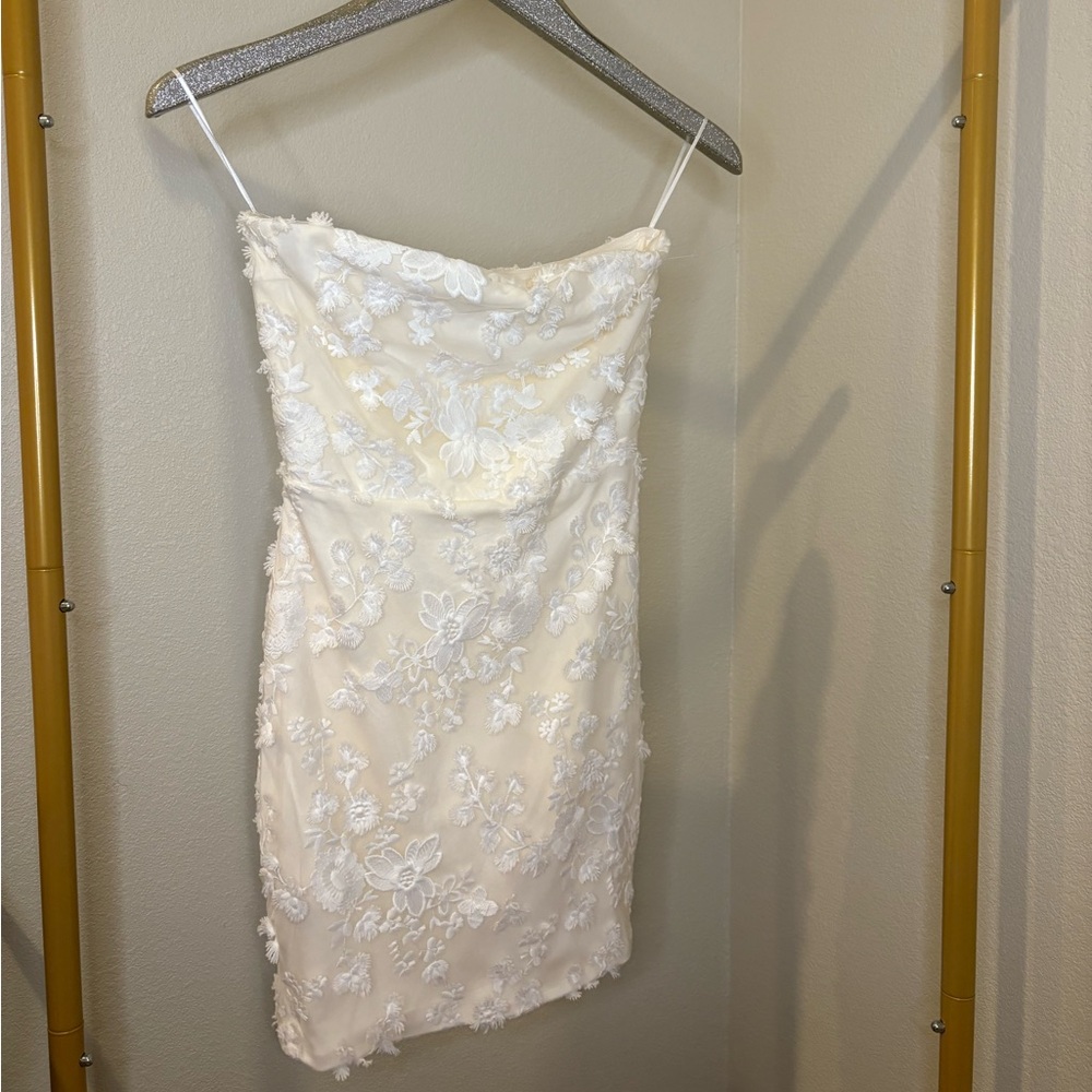 Altar'd State Cream Floral Mini Dress